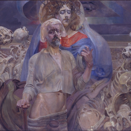 Jacek Malczewski, "Symbolic Scene", 1919, from the collection of Muzeum Sztuki in Łódź