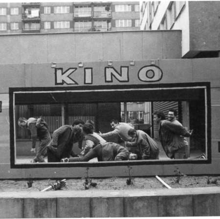 Praffdata, akcja HOLIŁÓDŹ, Dzień dziecka, Łódź Bałuty, 1987, fot. Tomek Jagodziński, archiwum Praffdaty