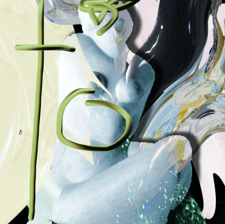 Justyna Wierzchowiecka "Archivology" from the "Museum Studies" cycle, digital photography, 2020. Based on the reproduction of Katarzyna Kobro’s "Nude (1)" from the collection of Muzeum Sztuki in Łódź