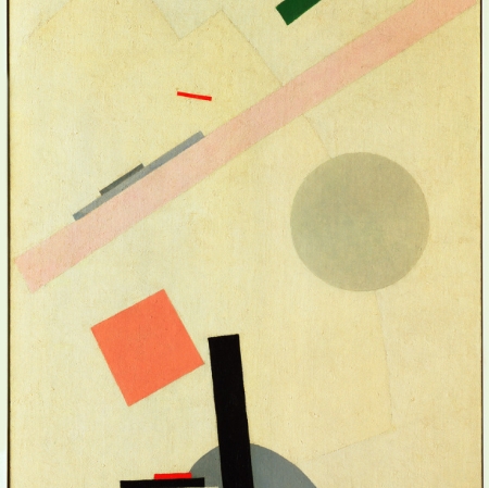 Kazimierz Malewicz, „Obraz suprematystyczny”, 1916-17, olej na płótnie, dzięki uprzejmości Museum of Modern Art, Nowy Jork