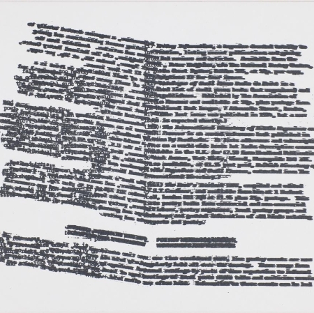 Bob Cobbing, "Bez tytułu", grafika, 1976, Muzeum Sztuki w Łodzi