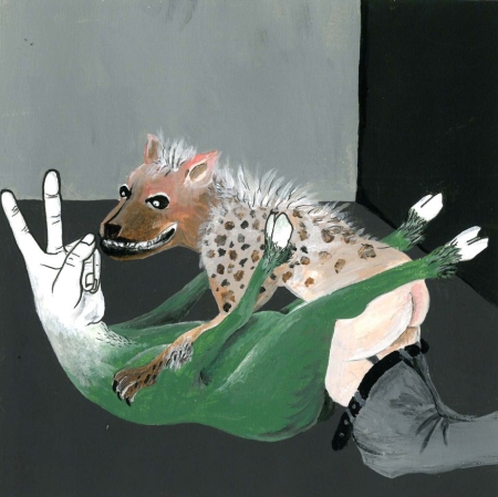 Elika Hedayat ( b. 1979 ), "Untitled", 2010, acrylic, stylo and felt-tip on paper, 17,5 × 17,5 cm, collection of Antoine de Galbert, Paris, photo: Arthur Toqué