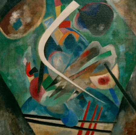 Wassily Kandinsky, "White line", 1920, oil on canvas, courtesy of Museum Ludwig, Köln