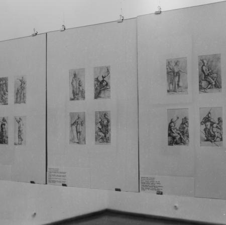 Dokumentacja wystawy „Mistrzowie akwaforty włoskiej XVII wieku.  Ze zbiorów Gabinetu Rycin Biblioteki Uniwersytetu Warszawskiego”, fot. archiwum Muzeum Sztuki w Łodzi