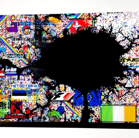 Agnieszka Kurant, "Collective Rorschach Test", 2019, lenticular print, collaboration: Krzysztof Pyda, courtesy of Tanya Bonakdar Gallery, New York / Los Angeles and Fortes D’Aloia & Gabriel, São Paulo / Rio de Janeiro