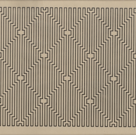W. Szpakowski, "B 6" from the "B" series, 1924, ink, tracing paper 33,8 × 40,3 cm, collection of Muzeum Sztuki 
