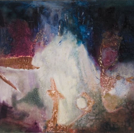 Aubrey Williams, Hosororo, 1963, oil on canvas, Muzeum Sztuki in Łódź, donated by Mateusz Grabowski, 1975