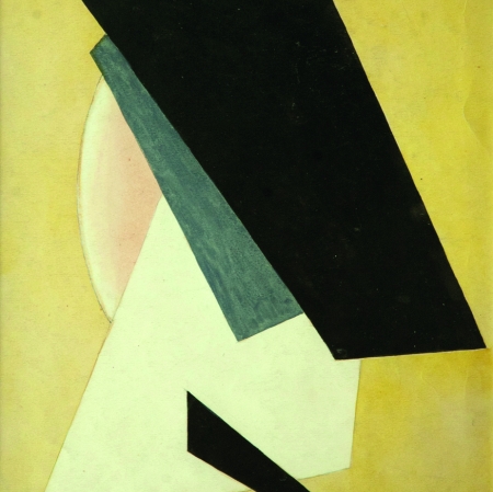 Lubow Popova, Kompozycja, 1910-1911, gwasz, papier, Mystetskyi Arsenal, Kijów
