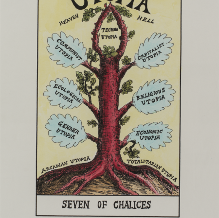 Suzanne Treister, „HEXEN 2.0/Tarot/Siódemka Kielichów – Utopia”, 2009-2011, z kolekcji Muzeum Sztuki w Łodzi