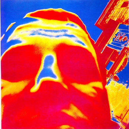 Czesław Kuchta, Autoportret, 1966, technika własna, barwna odbitka żelatynowo-srebrowa, kolekcja Muzeum Sztuki w Łodzi
