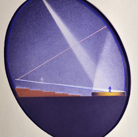 Enrico Prampolini, Projekt architektoniczny Teatru jajko na wystawę E-42, 1940–1941
