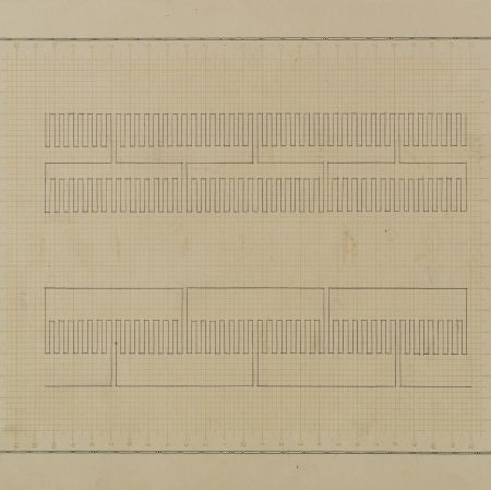 Wacław Szpakowski, z Albumu linii rytmicznych, 1953–1954, ołówek, papier, Muzeum Sztuki w Łodzi
