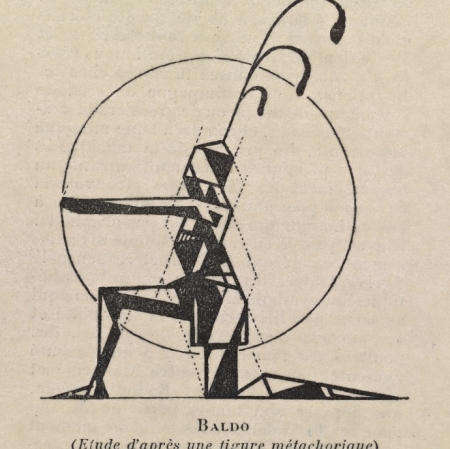 Valentine de Saint-Point, Métachorie (studium postaci), 1914, NYPL