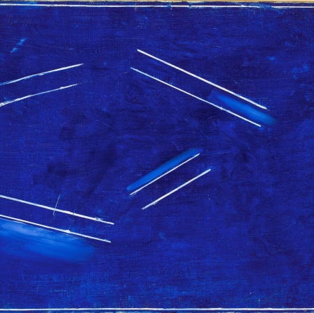 Andrzej Łobodziński - Obraz niebieski, 1959 olej, płótno, 50,5 x 71 cm  Muzeum Narodowe w Warszawie