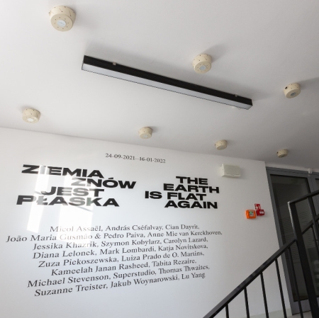 Work of Carolyn Lazard, part of the exhibition "The Earth is Flat Again", photography: A. Zagrodzka