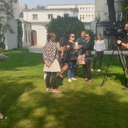 Konferencja prasowa poświęcona projektowi, fot. A. Jurek