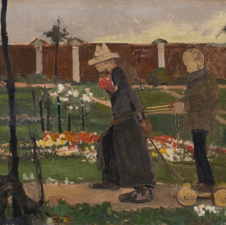 Witold Wojtkiewicz (1879-1909), Over the Wall, 1906
