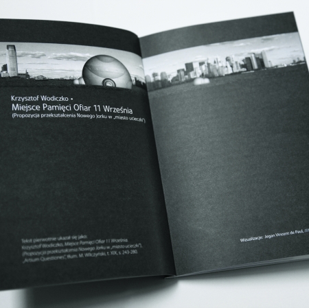 Inside of the Krzysztof Wodiczko's book