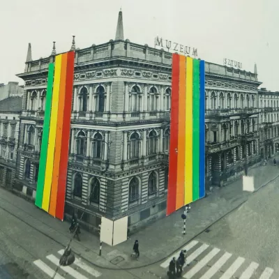 W. Karolak, Projekt elewacji Niedziela w Muzeum Sztuki, 1976