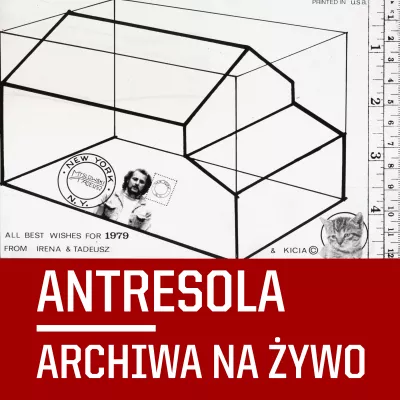 biała kartka z geometrycznym kształtem