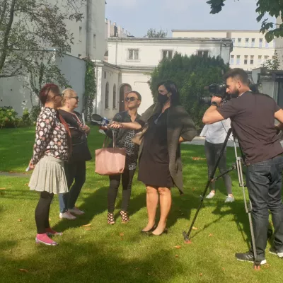 Konferencja prasowa poświęcona projektowi, fot. A. Jurek