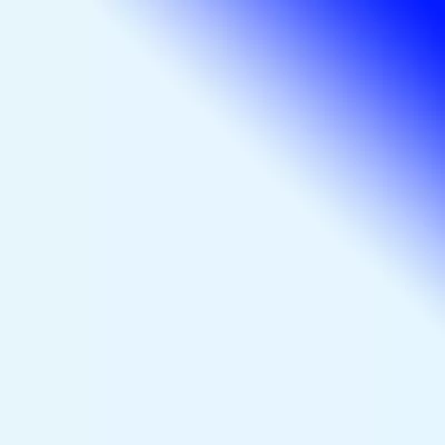 The picture is square. There is a gradient: the top right corner is navy blue changing to sky-blue over the entire image.