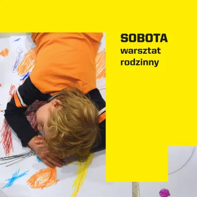 Gdzie:  ms2, Ogrodowa 19, sala edukacyjna  Kiedy: Spotkania co tydzień w soboty.  Dla kogo: DLA DZIECI W WIEKU 4-10 LAT I OPIEKUNÓW  wstęp:  10 zł uczestnik + 5 zł opiekun  Cienki, poziomy pas w jednolitym, jasnożółtym kolorze (element dekoracyjny).  05 września 2026 (sobota), godzina 12:30 – 14:00  prowadzenie: Wiktoria Hładko - Teatrolożka, rusycystka, performerka. Absolwentka Akademii Teatralnej im. Aleksandra Zelwerowicza w Warszawie oraz kursu choreografii eksperymentalnej w Centrum w Ruchu. W działani