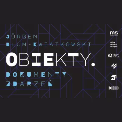 Grafika wystawy Obiekty.