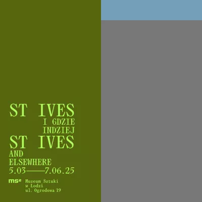 A graphic consisting of three rectangles, with an intense St Ives inscription on the left rectangle and elsewhere