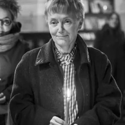 Jadwiga Sawicka podczas wręczenia nagrody im. Katarzyny Kobro